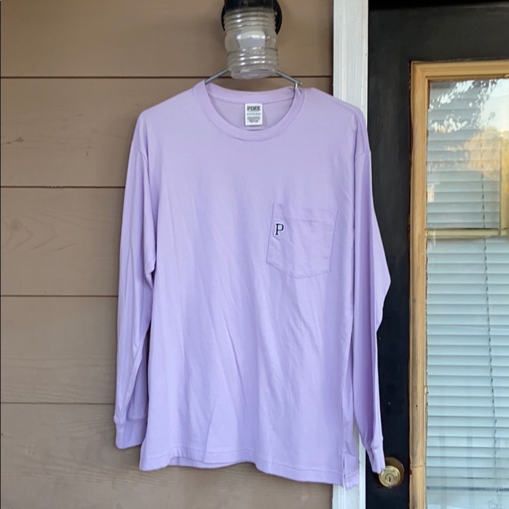 VS Pink  CAMPUS LONG SLEEVE  TEE